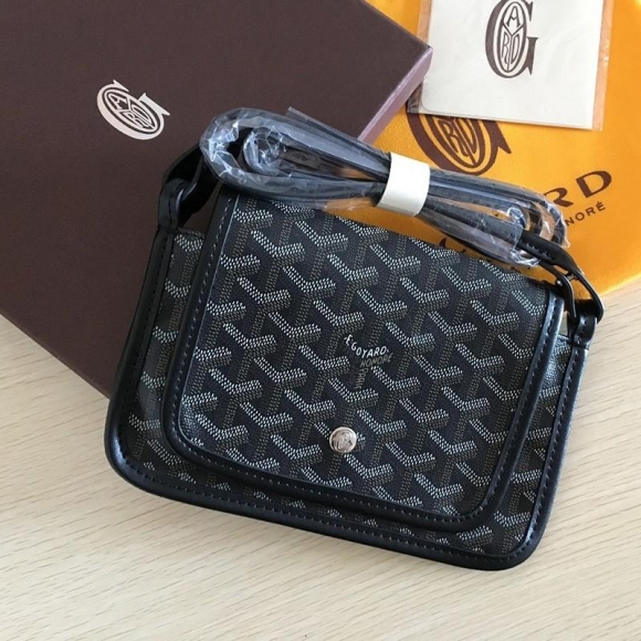 Goyard Goyardine Plumet Crossbody Bag Black