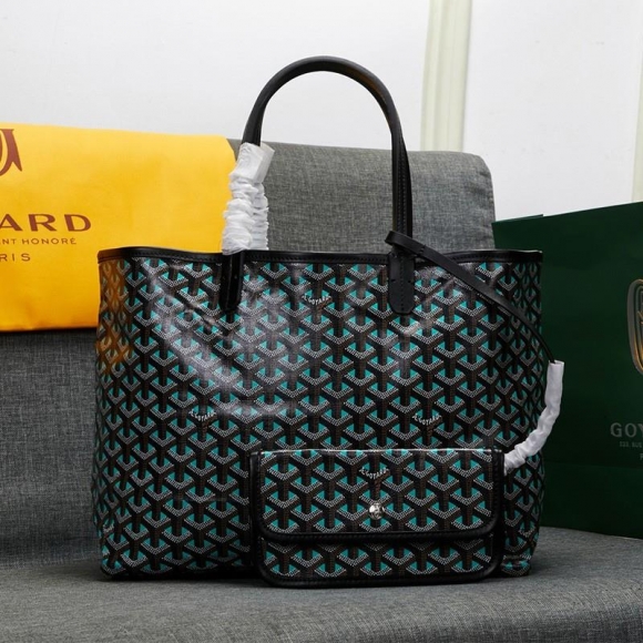 Goyard Goyardine Saint Louis Claire Voie Tote Teal