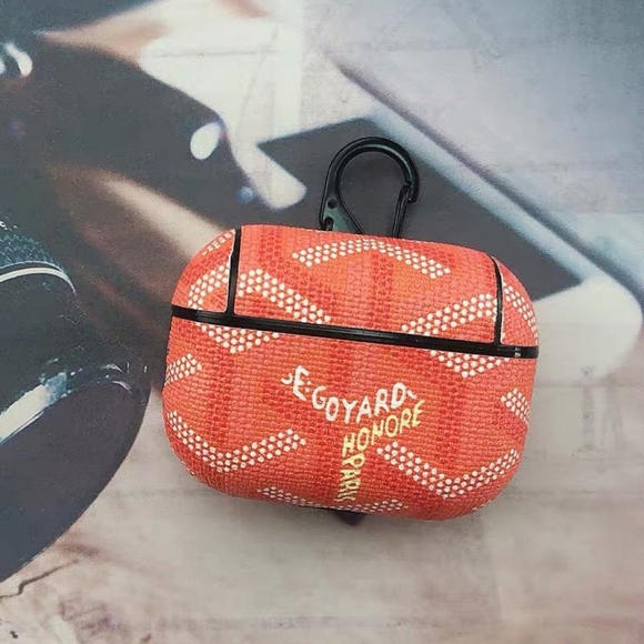 Goyard Goyardine Saint Louis Airpods Pro Case Orange