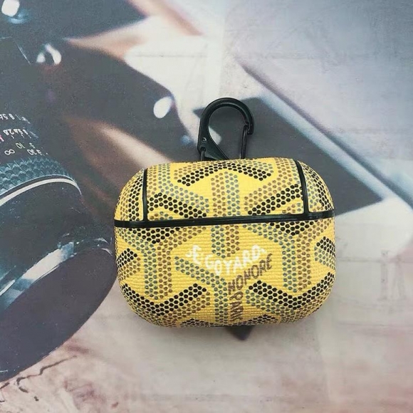 Goyard Goyardine Saint Louis Airpods Pro Case Yellow